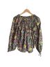 LoveShackFancy Floral Black Green Pink Long Sleeve Blouse Size XS - photo 5