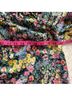 LoveShackFancy Floral Black Green Pink Long Sleeve Blouse Size XS - photo 7