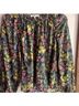 LoveShackFancy Floral Black Green Pink Long Sleeve Blouse Size XS - photo 6