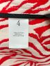 Pari Passu Zebra Print Red White Coat Size 4X - photo 6