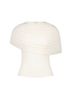 Saemdi Tan White Short Sleeve Top Size S - photo 1