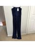 Amanda Uprichard 100% Polyester 95% Polyester 5% Elastane Blue Jumpsuit Size L - photo 4