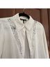 Maje White Long Sleeve Button-Down Shirt Size 2 - photo 3