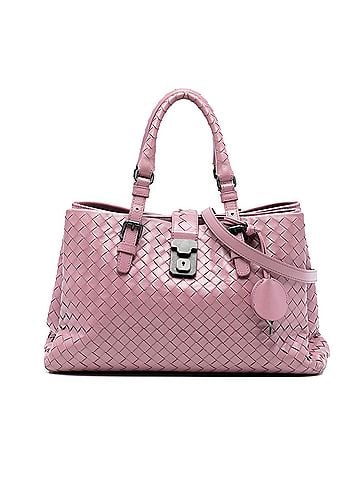Bottega Veneta Small Nappa Intrecciato Roma Satchel (view 1)