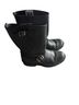 FRYE 100% Leather Black Ankle Boots Size 8 1/2 - photo 1