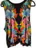 Chaser 100% Cotton Floral Multi Color Sleeveless Top Size S - photo 1