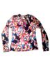 La Blanca Floral Black Pink Rash Guard Size L - photo 1