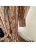 Faherty 100% Viscose Floral Brown Gray Casual Dress Size XS - photo 5