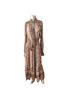 Faherty 100% Viscose Floral Brown Gray Casual Dress Size XS - photo 1