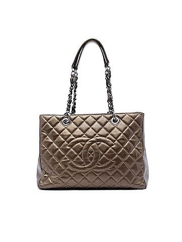 Chanel Metallic Caviar Grand Shopping Tote (view 1)