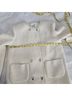 BA&SH Tweed Ivory Jacket Size S - photo 7