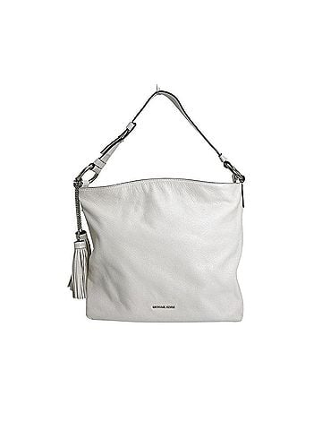 Michael Kors Michael Kors tote bag/handbag with tassel charm, leather, white. (view 1)