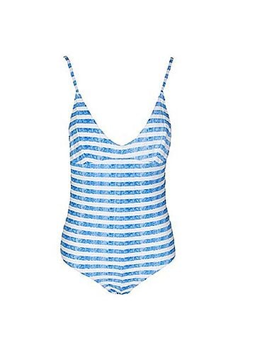 Somedays Lovin Sad Eyed Lady Striped One Piece Swimsuit (view 1)