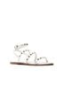Qupid White Women's Studded Strappy Sandals Size 7 - photo 1