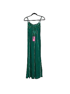 green emerald velvet dress Rihoas Elegant Green Velvet Midi Dress Button Slit Dress for Holiday Party, Christmas, Wedding Guest, Green / L