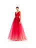 Mac Duggal 100% Polyester Ombre Red Cocktail Dress Size 4 - photo 4