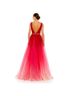 Mac Duggal 100% Polyester Ombre Red Cocktail Dress Size 4 - photo 5