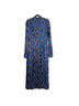 STAUD 100% Polyester Print Blue Brown Casual Dress Size 10 - photo 11