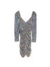 Saylor Floral Blue Pink Cocktail Dress Size L - photo 2