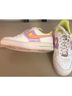 Nike White Purple Yellow Sneakers Size 6 1/2 - photo 3