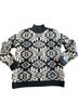 Ralph Lauren 100% Wool Fair Isle Black White Pullover Sweater Size M - photo 1