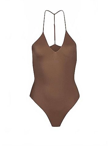 Dos Gardenias Women's Bella Halter One Piece in Earth (view 1)