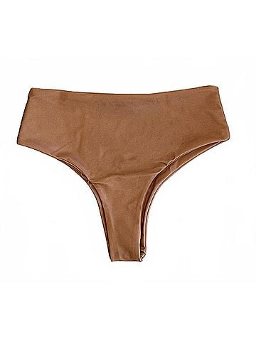 Conscious Clothing Women's Saint Bikini Bottom in Rust (view 1)