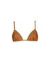 Conscious Clothing Brown Triangle Bikini Top in Rust Size M - photo 1