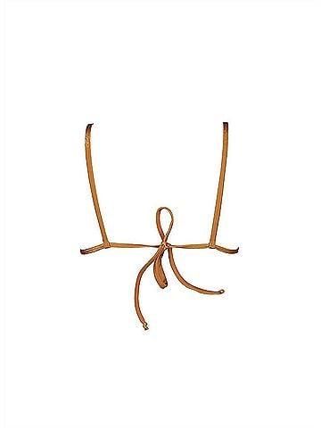 Conscious Clothing Triangle Bikini Top in Rust (view 2)