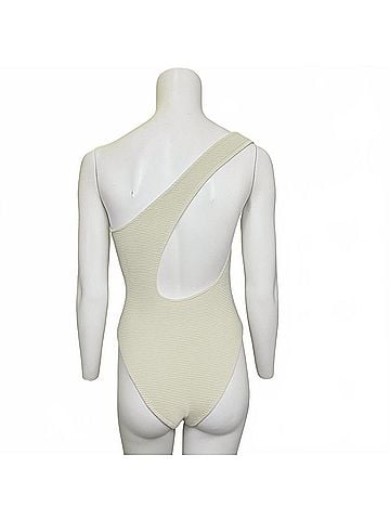 Rumer Women's Cassidy One Shoulder Maillot Bathing Suit/Body Suit in Nude (view 2)