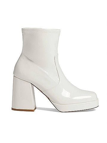Steve Madden Ever Boot in Bone Patent (view 1)