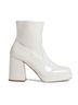 Steve Madden White Ever Boot in Bone Patent Size 9 1/2 - photo 1