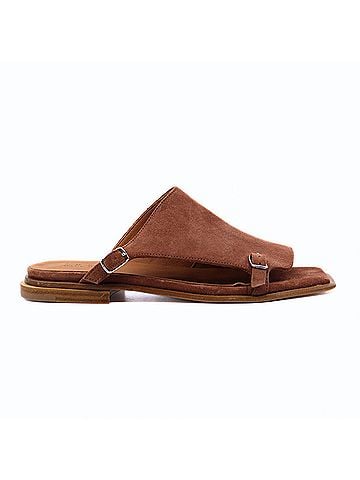 I.N.K. Shoes Women Pellame Cuoio Sandals in Brown (view 1)