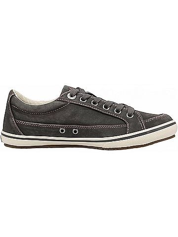 Taos Womens Moc Star Sneaker in Graphite Distressed (view 1)