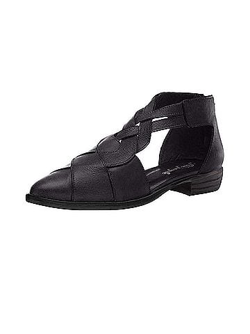 Free People Women's Wanderlust Flat Shoe in Black (view 2)