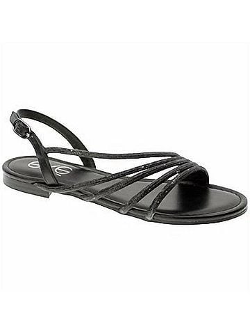 exe Women's Loris 086 Flat Sandal in Black (view 1)