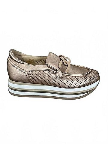 Softwaves Women's Cassie Platform Loafers in Sand (view 1)