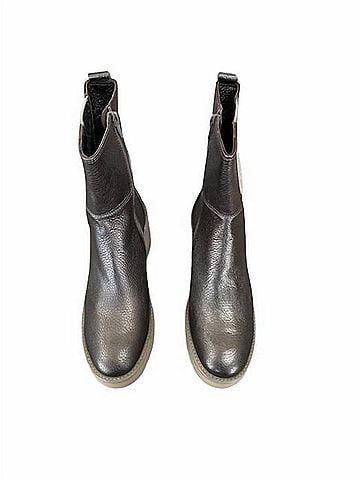 Softwaves Women's Margo Metallic Boots in Metal Taupe (view 2)