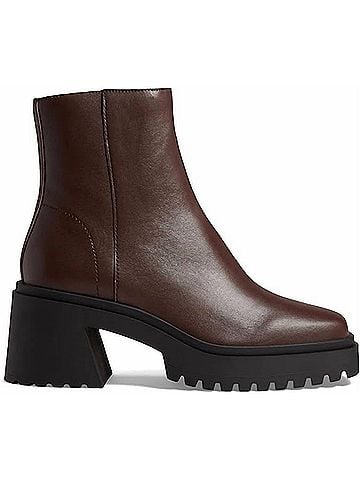Steve Madden Women's Fella Lug Sole Bootie in Brown (view 1)