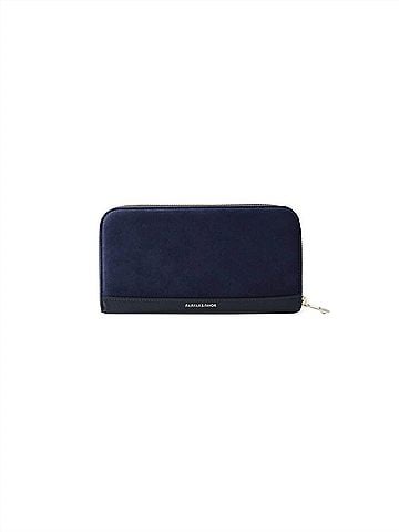Fairfax & Favor Women's Salisbury Purse in Navy Suede (view 2)