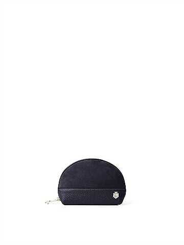 Fairfax & Favor Women's Chiltern Coin Purse in Navy Suede (view 1)