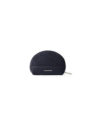 Fairfax & Favor Women's Chiltern Coin Purse in Navy Suede (view 2)
