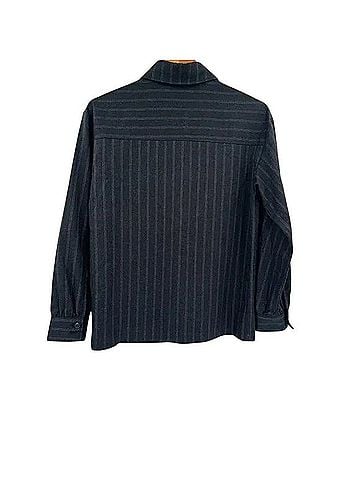 Avec Les Filles Striped Shacket Long Sleeve Button-Down Shirt (view 2)