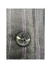 Avec Les Filles 100% Polyester Stripes Black Purple Long Sleeve Button-Down Shirt Size XS - photo 10
