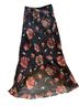 La Belle 100% Polyester Floral Black Red Formal Skirt Size 5 - photo 2
