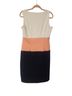 Talbots Color Block White Blue Pink Cocktail Dress Size 6 - photo 2