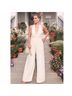 Jill Stuart 100% Polyester Solid White Jumpsuit Size 0 - photo 9
