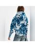 Free People Floral Blue White Sweatshirt Size S - photo 5