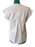 Zara Stripes White Short Sleeve Blouse Size S - photo 2