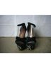Jeffrey Campbell 100% Suede Graphic Black White Sandals Size 7 1/2 - photo 9